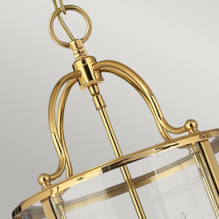 Średnia lampa wisząca Gentry - 4 źródła światła - Polerowany mosiądz HK-GENTRY-P-M-PB