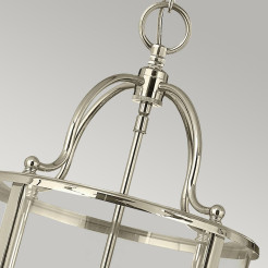 Średnia lampa wisząca Gentry - 4 źródła światła - Polerowany nikiel HK-GENTRY-P-M-PN