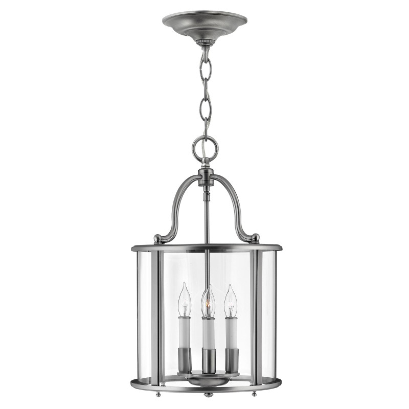 Średnia lampa wisząca Gentry - 4 źródła światła - Pewter HK-GENTRY-P-M-PW