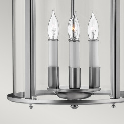 Średnia lampa wisząca Gentry - 4 źródła światła - Pewter HK-GENTRY-P-M-PW