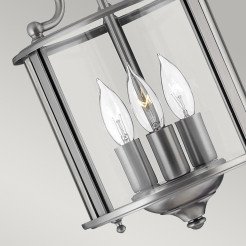 Mała lampa wisząca Gentry - 3 źródła światła - Pewter HK-GENTRY-P-S-PW