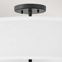 Lampa wisząca / Półplafon Graham - 4 źródła światła - Czarny HK-GRAHAM-L-BK