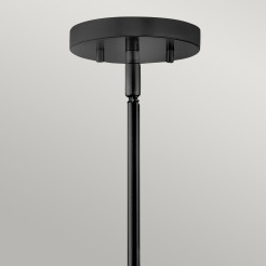 Lampa wisząca / Półplafon Graham - 4 źródła światła - Czarny HK-GRAHAM-L-BK