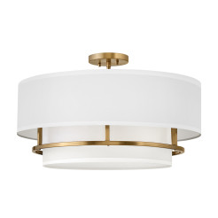Lampa wisząca / Półplafon Graham - 4 źródła światła - Lakierowany mosiądz HK-GRAHAM-L-LCB