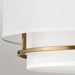 Lampa wisząca / Półplafon Graham - 4 źródła światła - Lakierowany mosiądz HK-GRAHAM-L-LCB