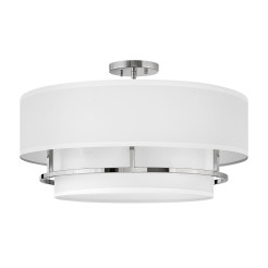 Lampa wisząca / Półplafon Graham - 4 źródła światła - Polerowany nikiel HK-GRAHAM-L-PN