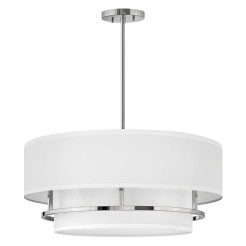 Lampa wisząca / Półplafon Graham - 4 źródła światła - Polerowany nikiel HK-GRAHAM-L-PN