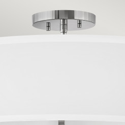 Lampa wisząca / Półplafon Graham - 4 źródła światła - Polerowany nikiel HK-GRAHAM-L-PN