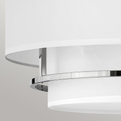 Lampa wisząca / Półplafon Graham - 4 źródła światła - Polerowany nikiel HK-GRAHAM-L-PN