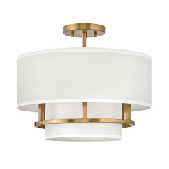 Lampa wisząca / Półplafon Graham - 3 źródła światła - Lakierowany mosiądz HK-GRAHAM-M-LCB