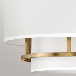 Lampa wisząca / Półplafon Graham - 3 źródła światła - Lakierowany mosiądz HK-GRAHAM-M-LCB