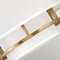 Lampa wisząca / Półplafon Graham - 3 źródła światła - Lakierowany mosiądz HK-GRAHAM-M-LCB