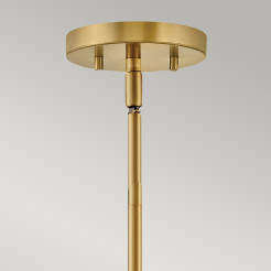 Lampa wisząca / Półplafon Graham - 3 źródła światła - Lakierowany mosiądz HK-GRAHAM-M-LCB