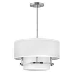 Lampa wisząca / Półplafon Graham - 3 źródła światła - Polerowany nikiel HK-GRAHAM-M-PN