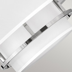Lampa wisząca / Półplafon Graham - 3 źródła światła - Polerowany nikiel HK-GRAHAM-M-PN