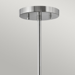 Lampa wisząca / Półplafon Graham - 3 źródła światła - Polerowany nikiel HK-GRAHAM-M-PN