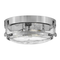 Plafon Harper - 3 źródła światła - Polerowany chrom - Przezroczysty klosz HK-HARPER-F-CM-CS