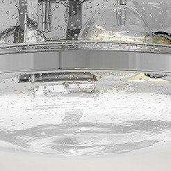 Plafon Harper - 3 źródła światła - Polerowany chrom - Przezroczysty klosz HK-HARPER-F-CM-CS