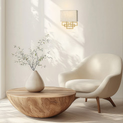 Kinkiet Lanza - 2 źródła światła - Szczotkowany brąz HK-LANZA2-BR