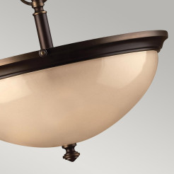 Lampa wisząca Mayflower - 3 źródła światła - Postarzany brąz HK-MAYFLOWER-P-C