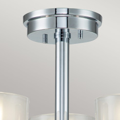 Półplafon Meridian - 3 źródła światła - Polerowany chrom HK-MERIDIAN-SF-BATH-PC