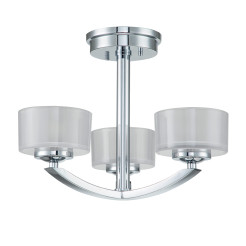 Półplafon Meridian - 3 źródła światła - Polerowany chrom HK-MERIDIAN-SF-BATH-PC