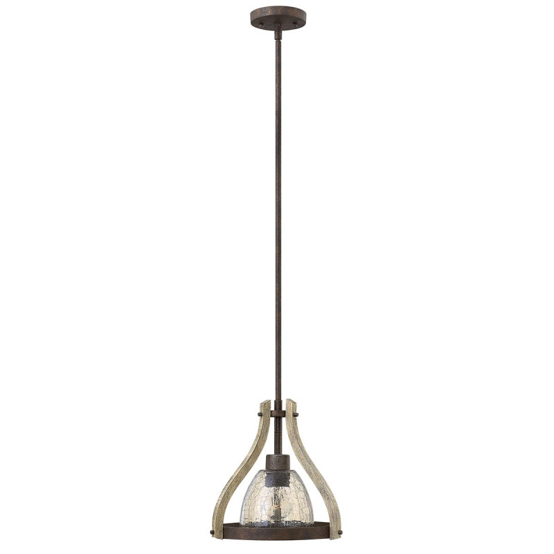 Mała lampa wisząca Middlefield - 1 źródło światła - Rdzawe żelazo HK-MIDDLEFIELDP1