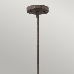 Mała lampa wisząca Middlefield - 1 źródło światła - Rdzawe żelazo HK-MIDDLEFIELDP1
