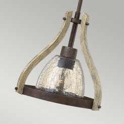 Mała lampa wisząca Middlefield - 1 źródło światła - Rdzawe żelazo HK-MIDDLEFIELDP1
