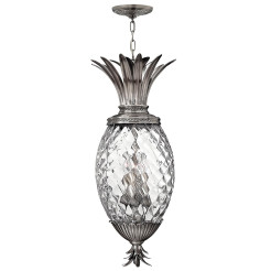 Lampa wisząca Plantation - 4 źródła światła - Polerowany antyczny nikiel HK-PLANT4-P-PL