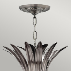 Lampa wisząca Plantation - 4 źródła światła - Polerowany antyczny nikiel HK-PLANT4-P-PL