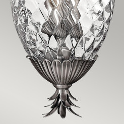 Lampa wisząca Plantation - 4 źródła światła - Polerowany antyczny nikiel HK-PLANT4-P-PL