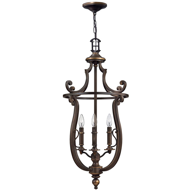 Lampa wisząca Plymouth - 4 źródła światła - Postarzany brąz HK-PLYMOUTH4-P