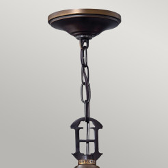 Lampa wisząca Plymouth - 4 źródła światła - Postarzany brąz HK-PLYMOUTH4-P