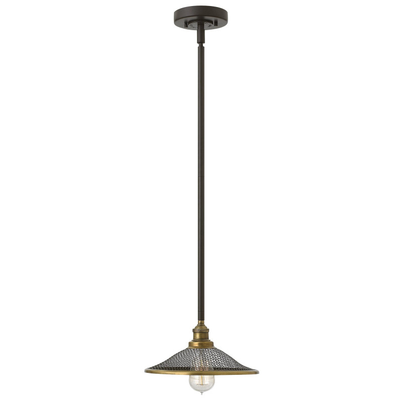 Lampa wisząca Rigby - 1 źródło światła - Brązowy, mosiądz HK-RIGBY-P-KZ