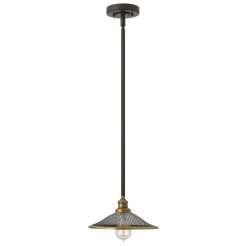 Lampa wisząca Rigby - 1 źródło światła - Brązowy, mosiądz HK-RIGBY-P-KZ