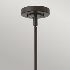 Lampa wisząca Rigby - 1 źródło światła - Brązowy, mosiądz HK-RIGBY-P-KZ