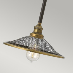 Lampa wisząca Rigby - 1 źródło światła - Brązowy, mosiądz HK-RIGBY-P-KZ