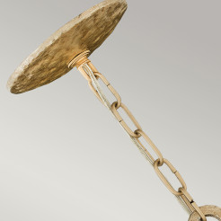 Lampa wisząca Spyre - 6 źródeł światła - Szampańskie złoto HK-SPYRE6P-CPG