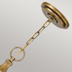 Lampa wisząca Wexley - 3 źródła światła - Klasyczny mosiądz HK-WEXLEY-3P-HB