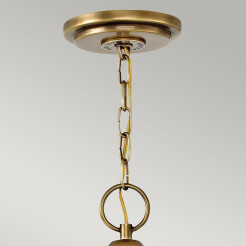 Lampa wisząca Wexley - 5 źródeł światła - Klasyczny mosiądz HK-WEXLEY-5P-HB