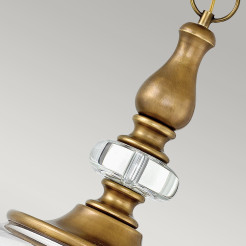 Lampa wisząca Wexley - 5 źródeł światła - Klasyczny mosiądz HK-WEXLEY-5P-HB