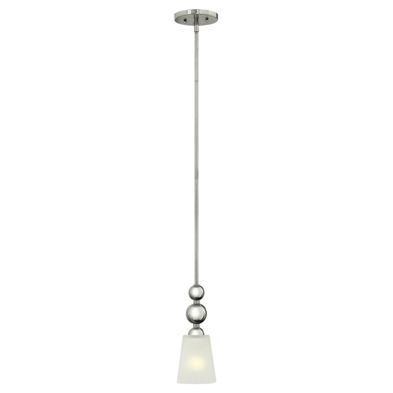 Mała lampa wisząca Zelda - 1 źródło światła - Polerowany nikiel HK-ZELDA-P-A-PN
