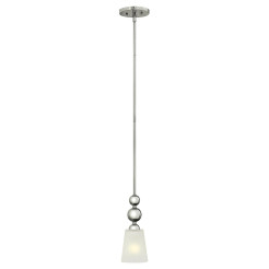 Mała lampa wisząca Zelda - 1 źródło światła - Polerowany nikiel HK-ZELDA-P-A-PN