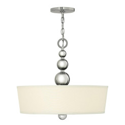 Lampa wisząca Zelda - 3 źródła światła - Polerowany nikiel HK-ZELDA-P-B-PN