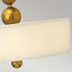 Lampa wisząca Zelda - 3 źródła światła - Vintage mosiądz HK-ZELDA-P-B-VS
