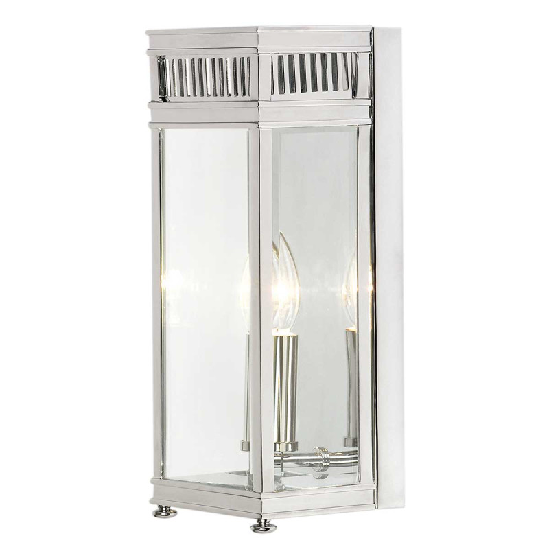 Mała latarnia naścienna Holborn - 1 źródło światła - Polerowany chrom HL7-S-PC