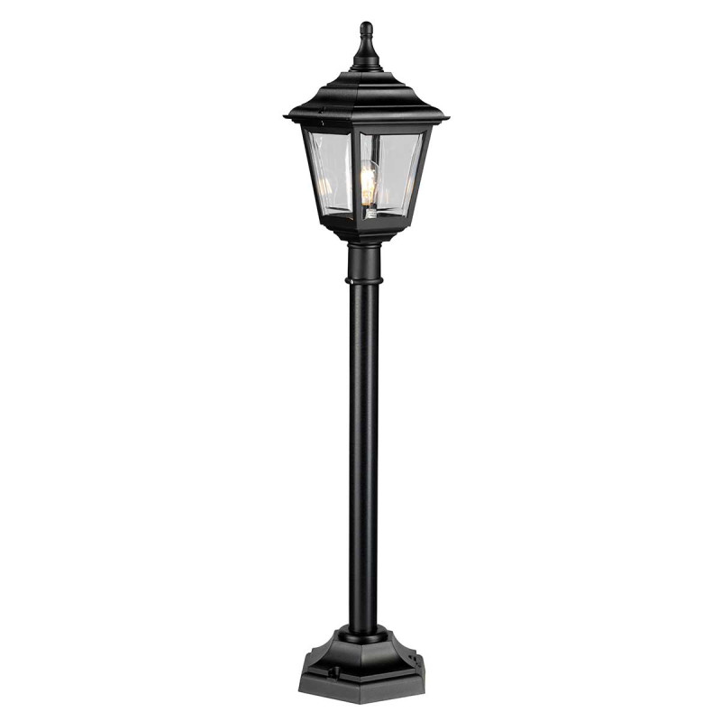 Latarnia słupkowa Kerry - 1 źródło światła - Czarny KERRY-PILLAR