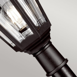 Latarnia słupkowa Kinsale - 1 źródło światła - Czarny KINSALE-PILLAR
