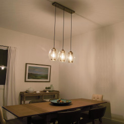 Mała lampa wisząca Asher II - 1 źródło światła - Antyczny pewter KL-ASHER-MP-AP